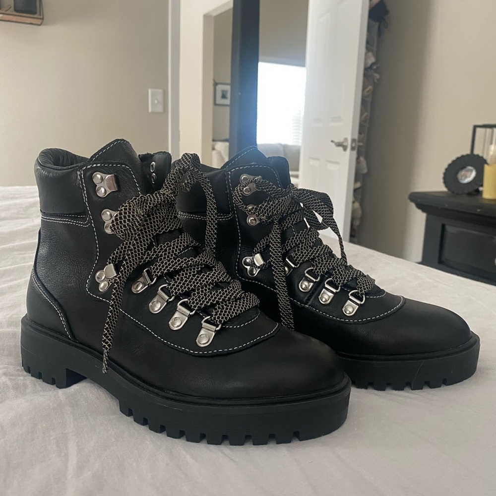 Brand New J crew Black boots size 8